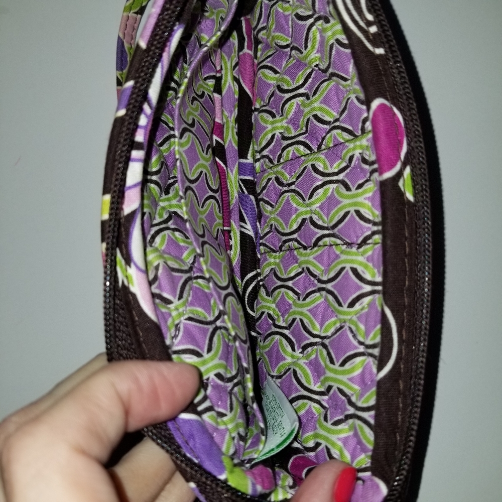 Vera Bradley Wristlet PURPLE PUNCH Pouch Phonecase - Picture 7 of 8